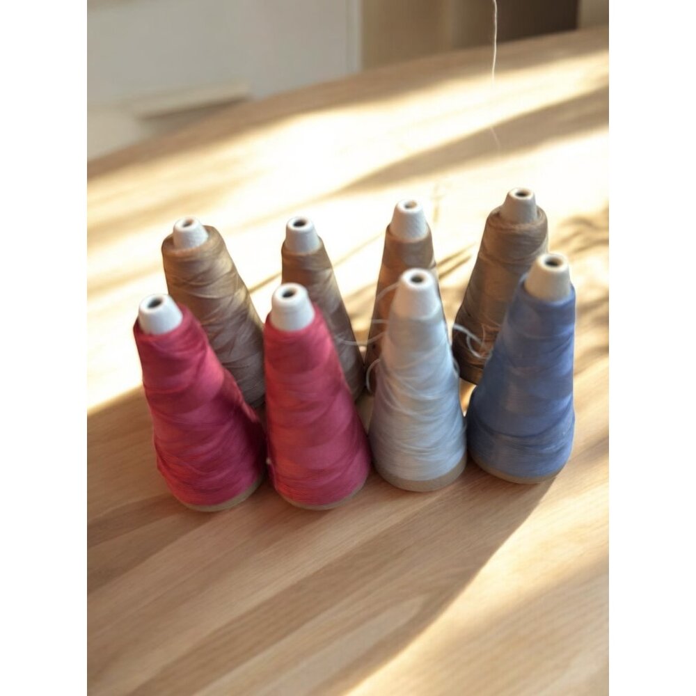 8 Vintage Misc. White Cones Sewing Threads Ardmore 00
